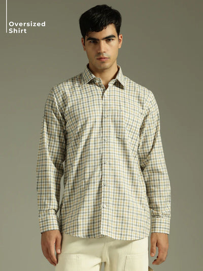 Checkered Oversized Casual Shirt