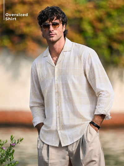 Checkered Oversized Casual Shirt