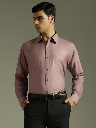 Dusty Pink: Spread Collar Shirt