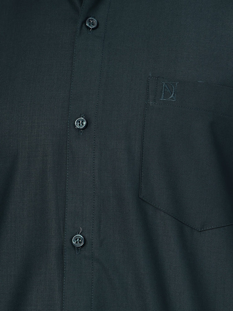 Dark Teal: Spread Collar Formal Shirt