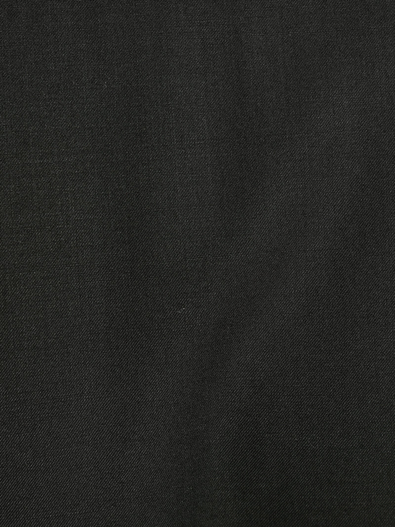 Black: Spread Collar Formal Shirt