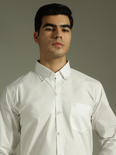 White: Party Wear Formal Shirt