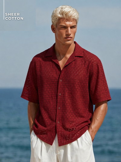 Minimal Floral Embroidered Shirt