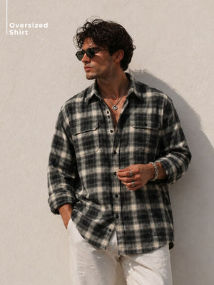 Checkered Oversized Casual Shirt