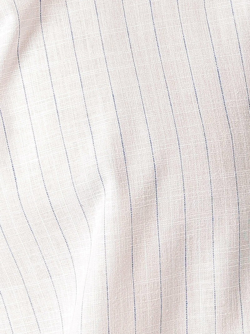 White & Blue: PinStripes Formal Shirt