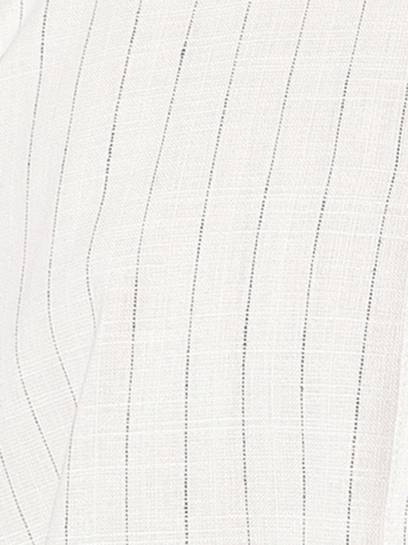 White & Black: PinStripes Formal Shirt