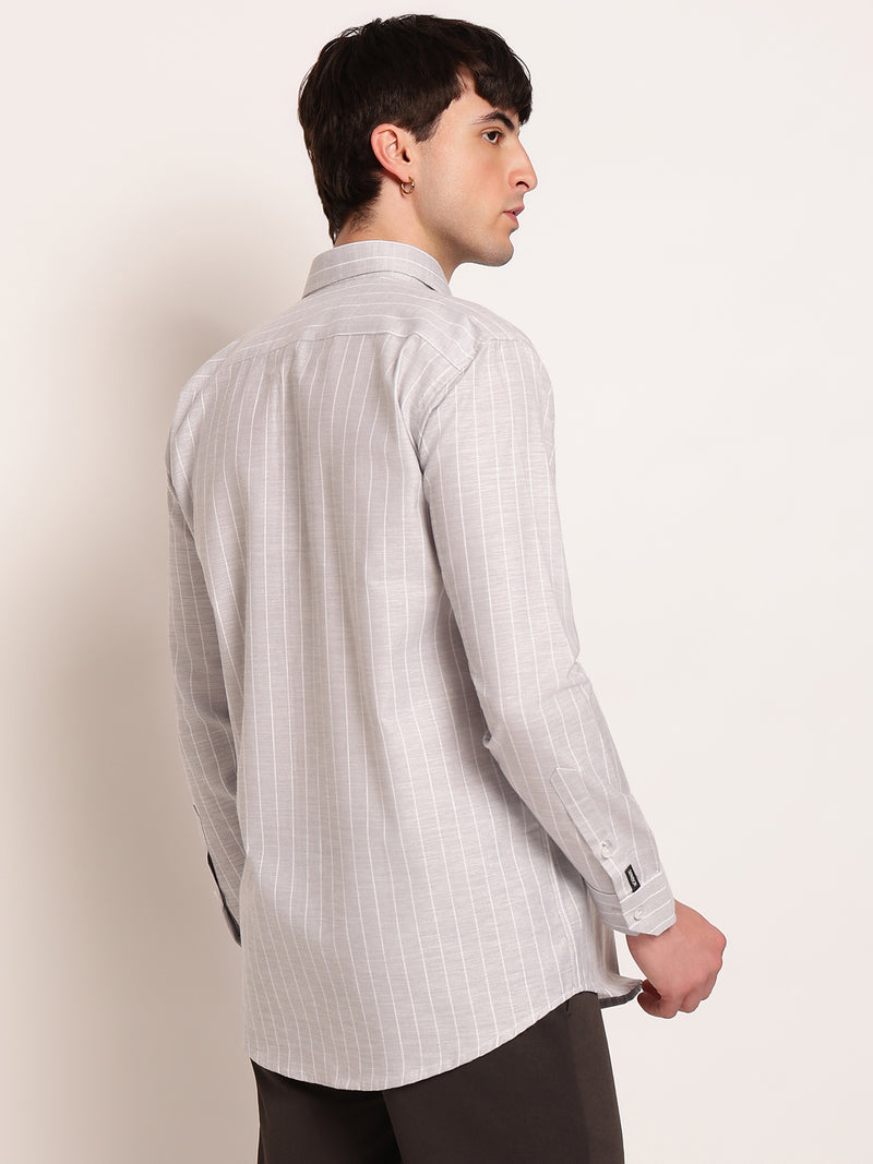Smart Pinstripe Formal Shirt