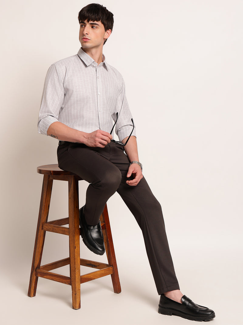 Smart Pinstripe Formal Shirt