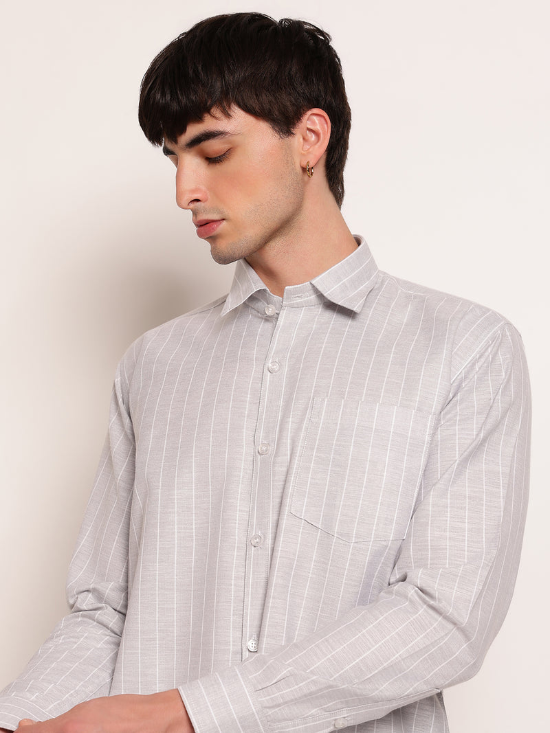 Smart Pinstripe Formal Shirt