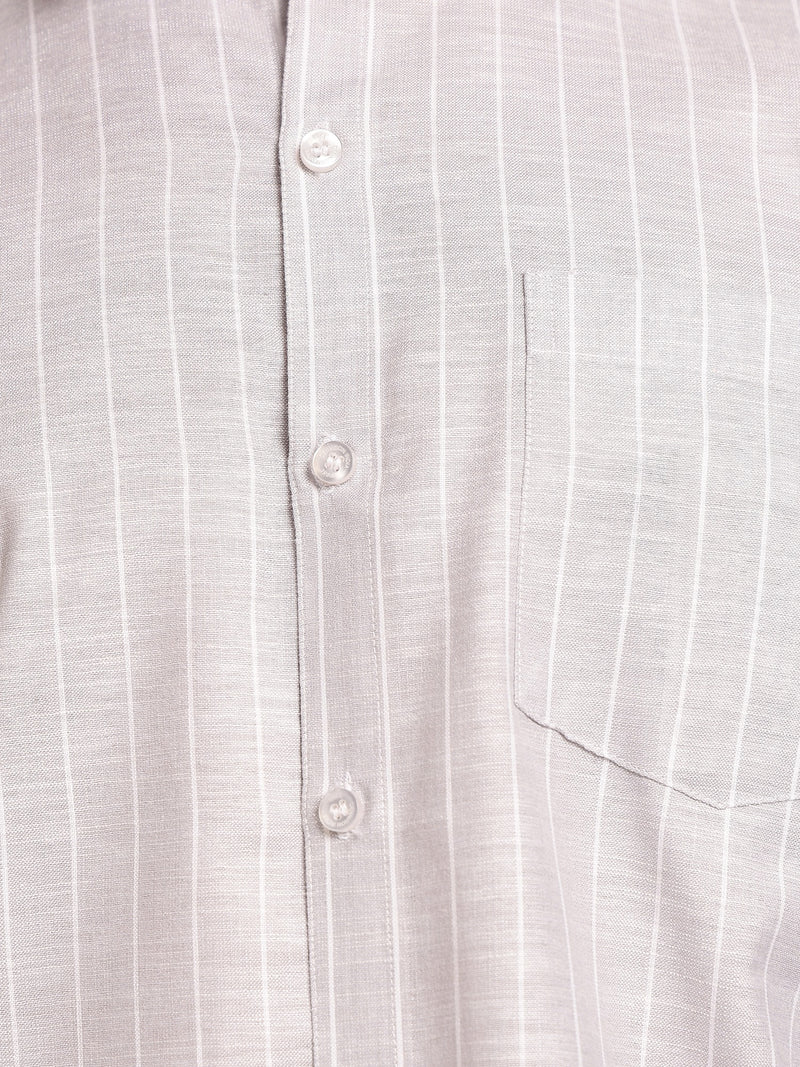Smart Pinstripe Formal Shirt