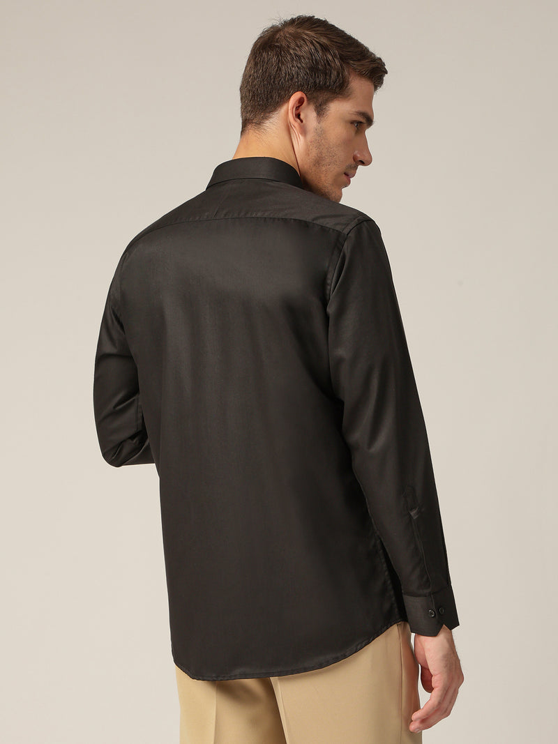 Black: Party Wear Formal Shirt
