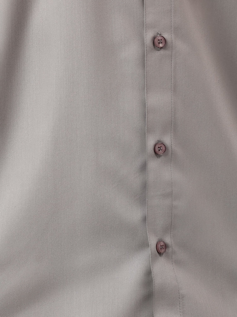 Dark Grey: Party Wear Formal Shirt