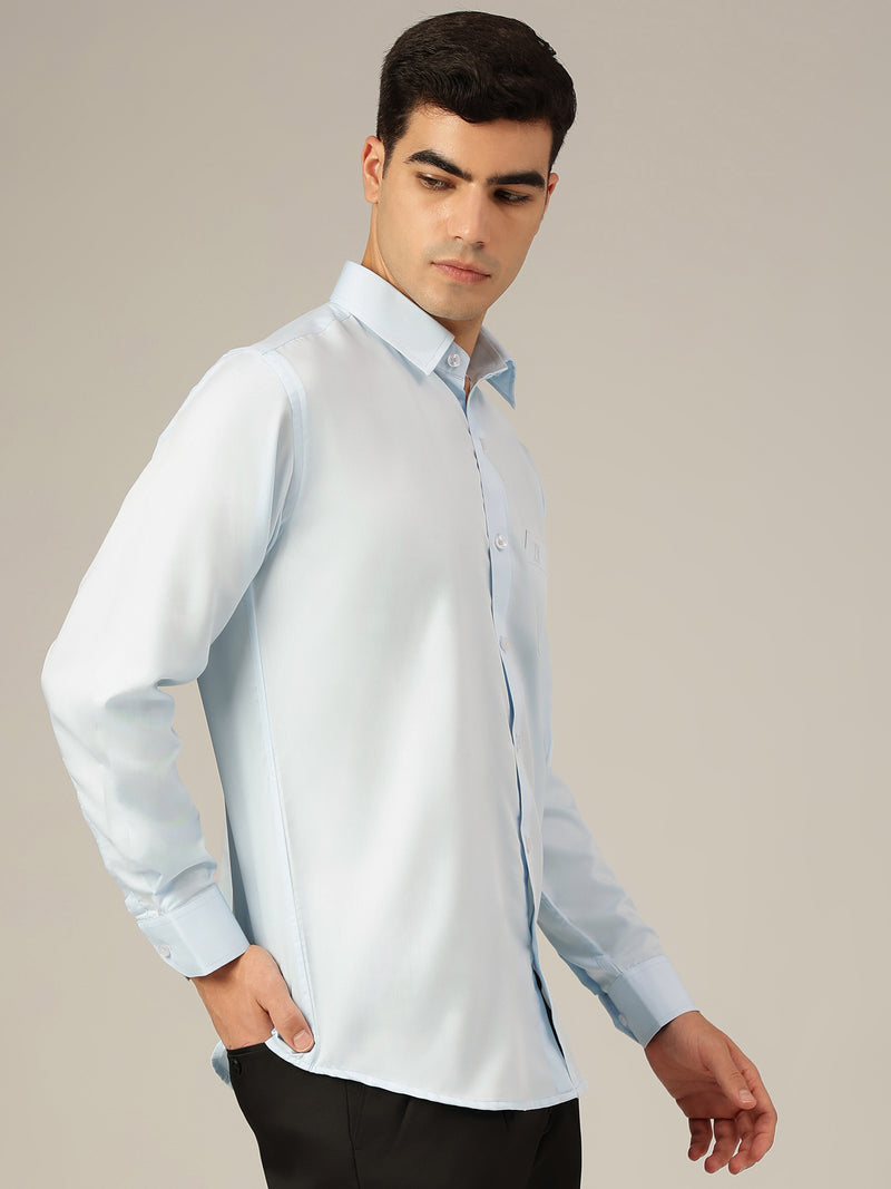 Sky Blue: Party Wear Formal Shirt