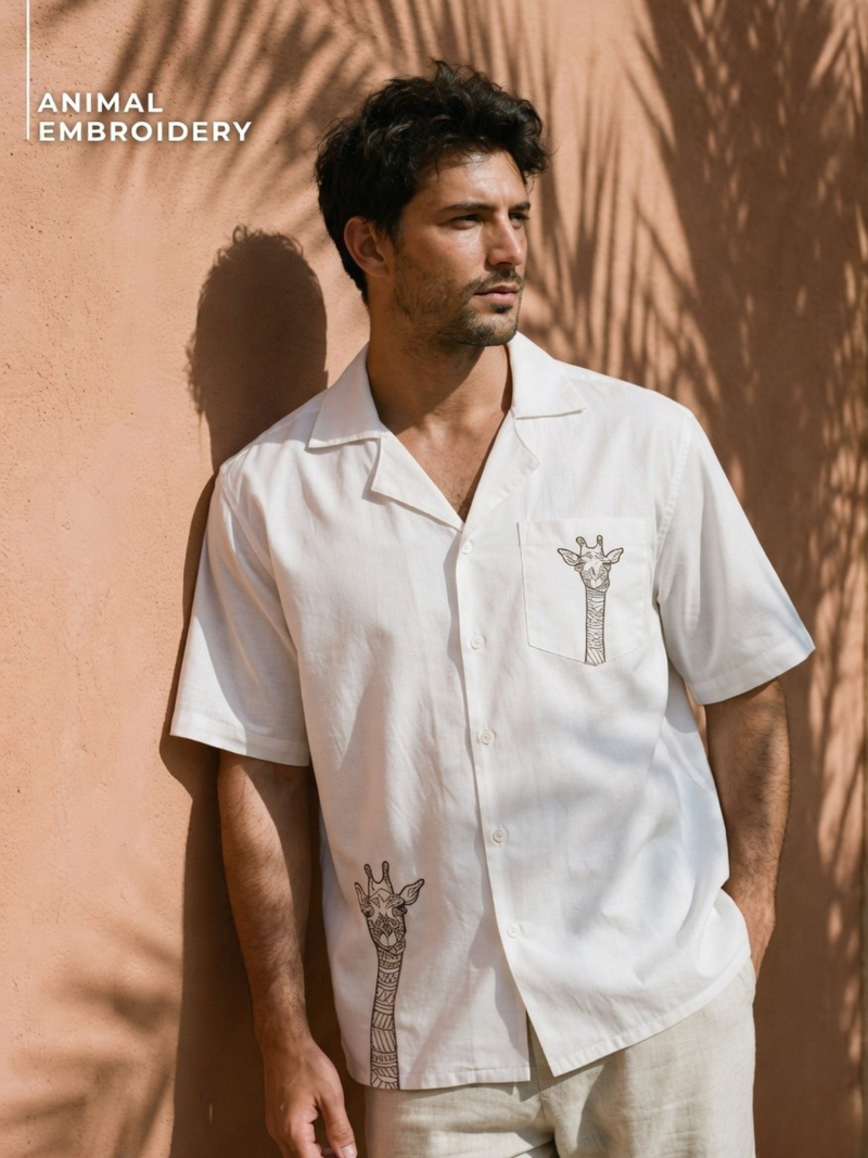 Minimalist Embroidered Shirt