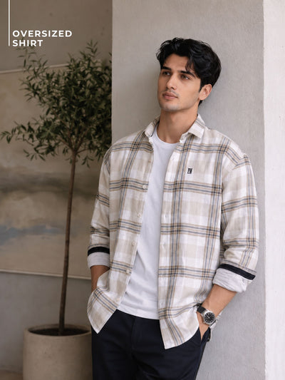 Checkered Oversized Casual Shirt