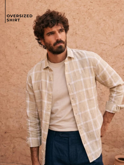 Checkered Oversized Casual Shirt