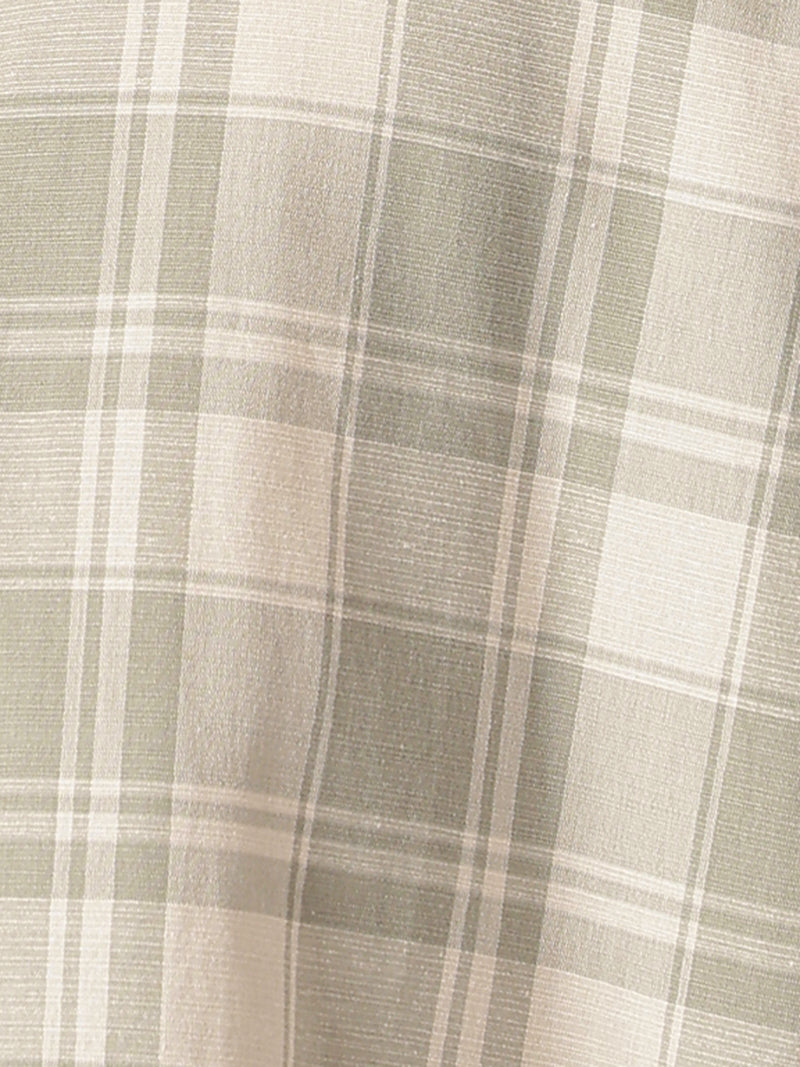 Mint & Cream: Checkered Drop-Shoulder Oversized Casual Shirt