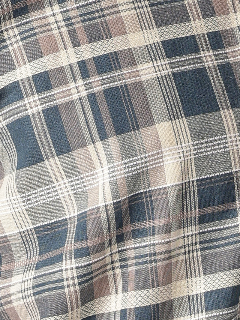 Checkered Drop-Shoulder Shirt