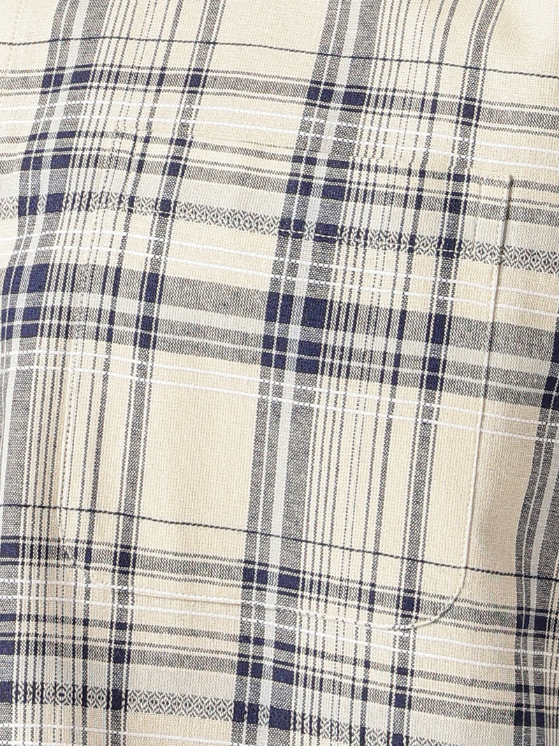 Checkered Drop-Shoulder Shirt
