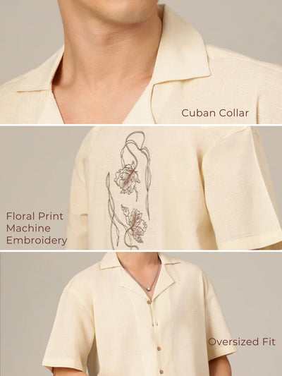 Relaxed Fit Embroidered Summer Shirt