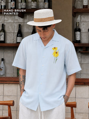 Handbrush Painted Sunflower Shirt