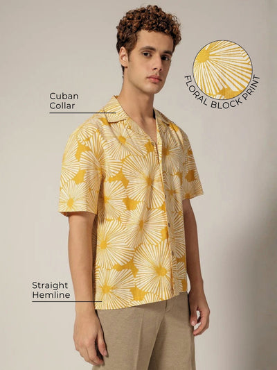 Block Printed Oversized Shirt