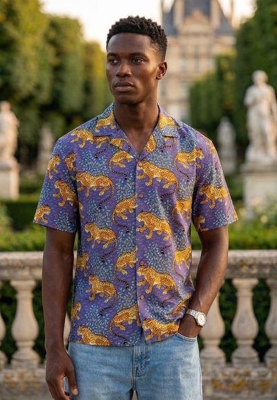 Tropical Safari Drop Shoulder