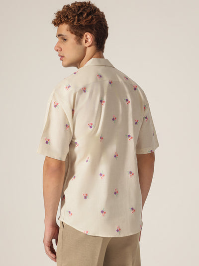Floral Embroidered Shirt