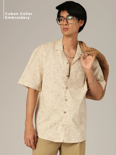 Premium Cotton Embroidered Shirt