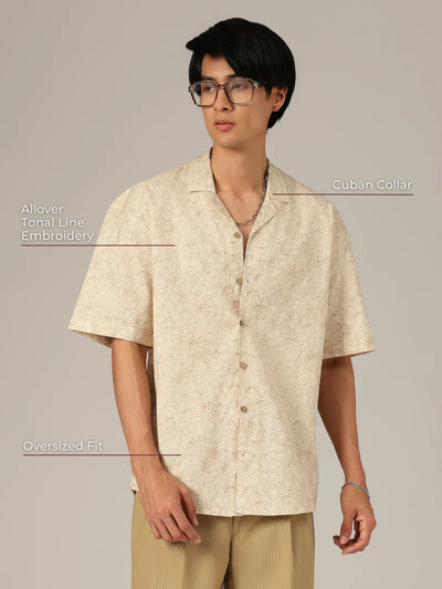 Premium Cotton Embroidered Shirt