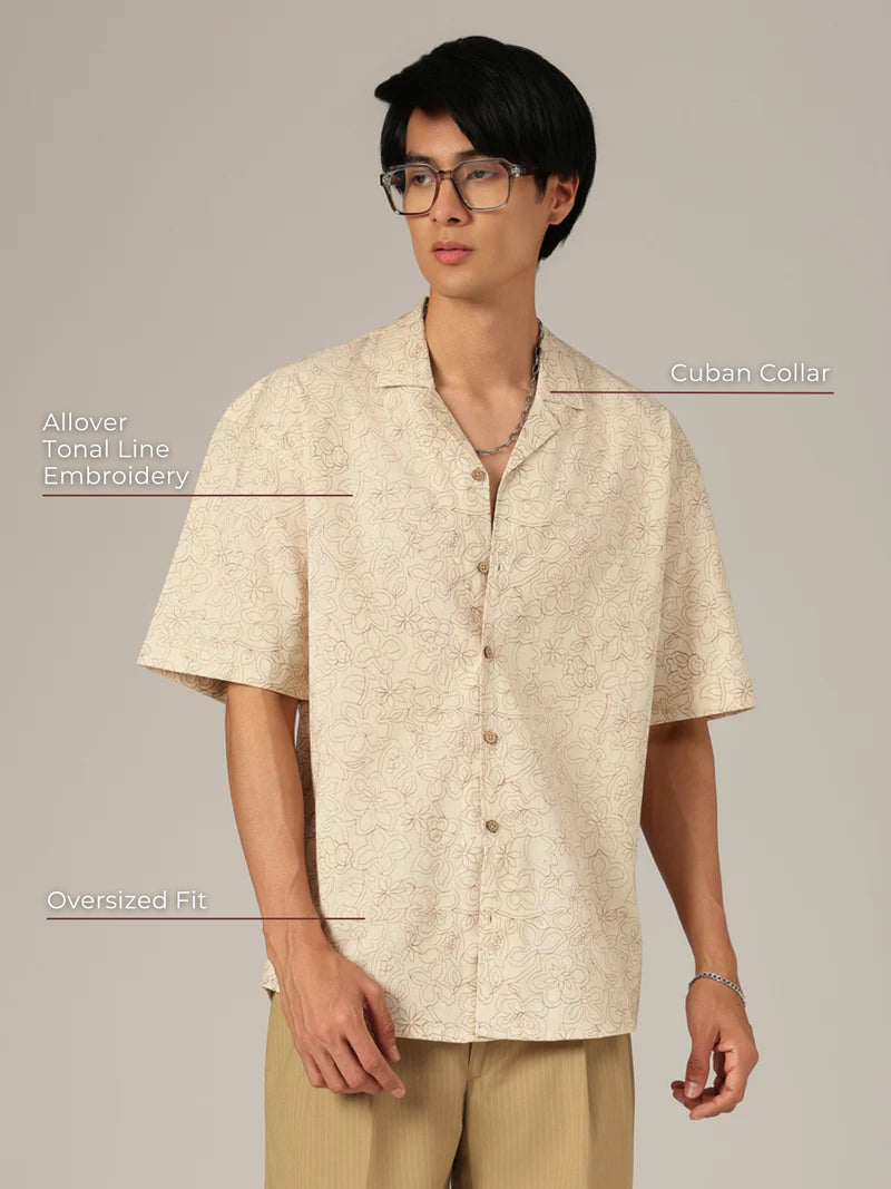 Premium Cotton Embroidered Shirt