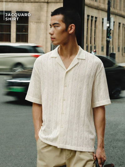 Jacquard  Casual Shirt