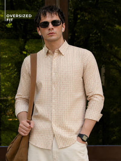 Checkered Oversized Casual Shirt
