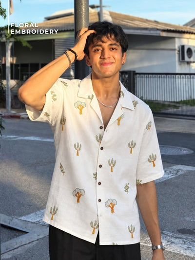 Tropical Embroidered Shirt