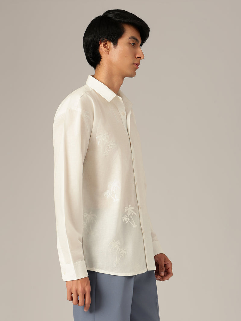 Tropical Embroidered Shirt