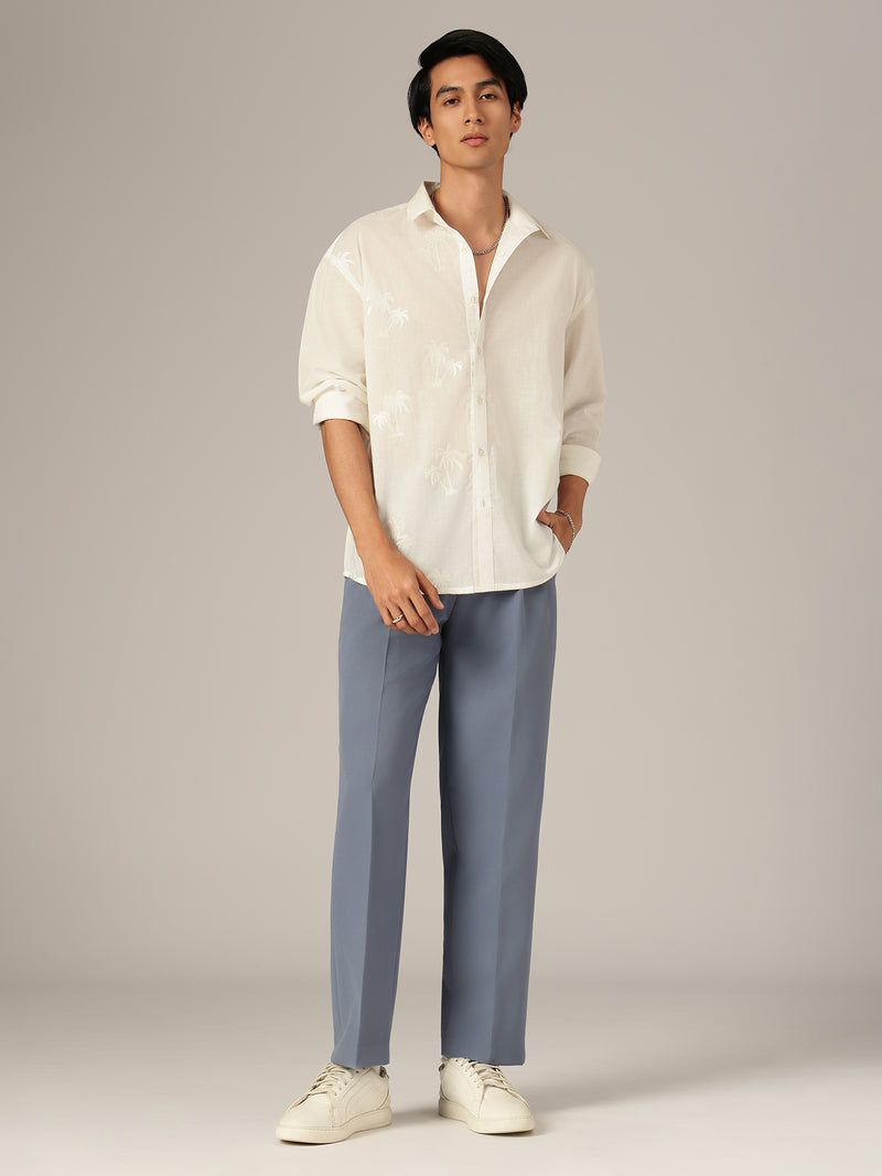 Tropical Embroidered Shirt