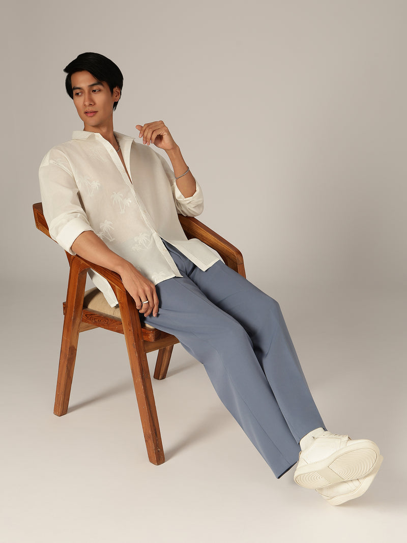 Tropical Embroidered Shirt
