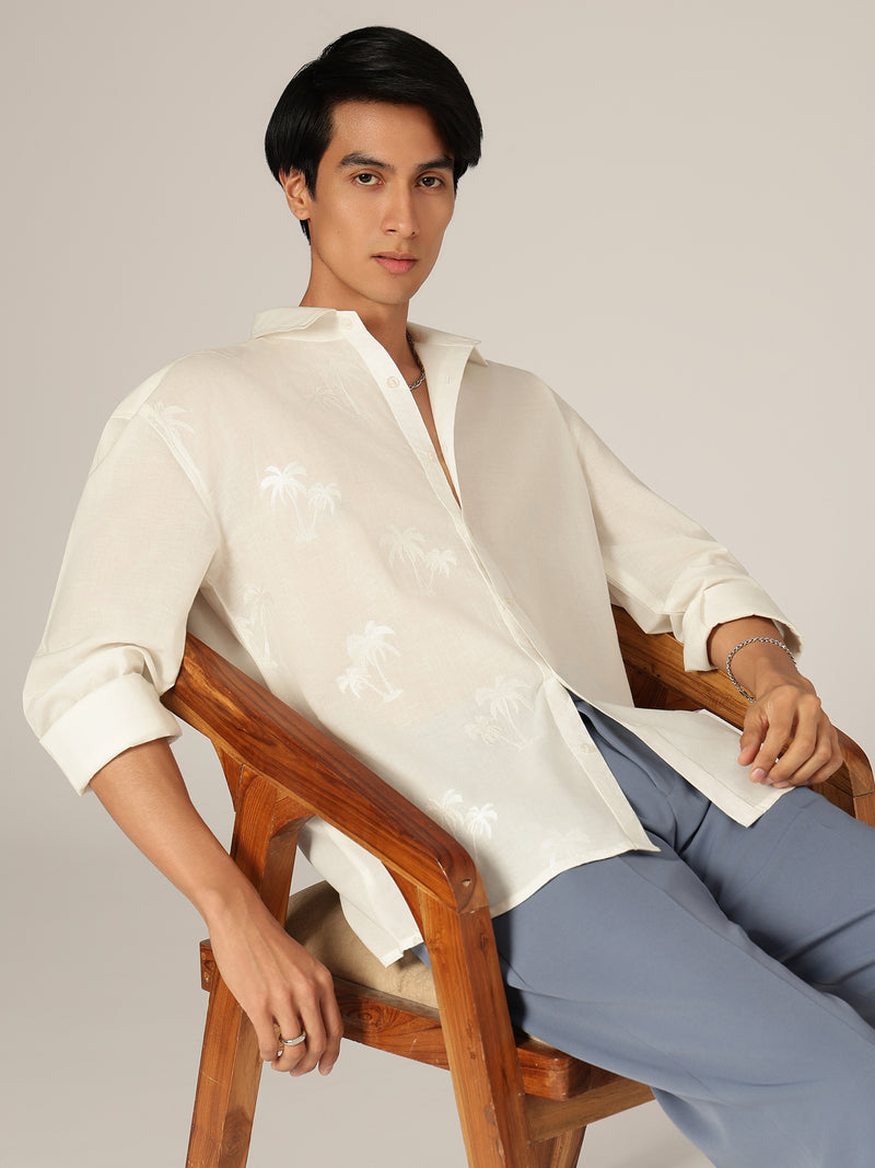 Tropical Embroidered Shirt