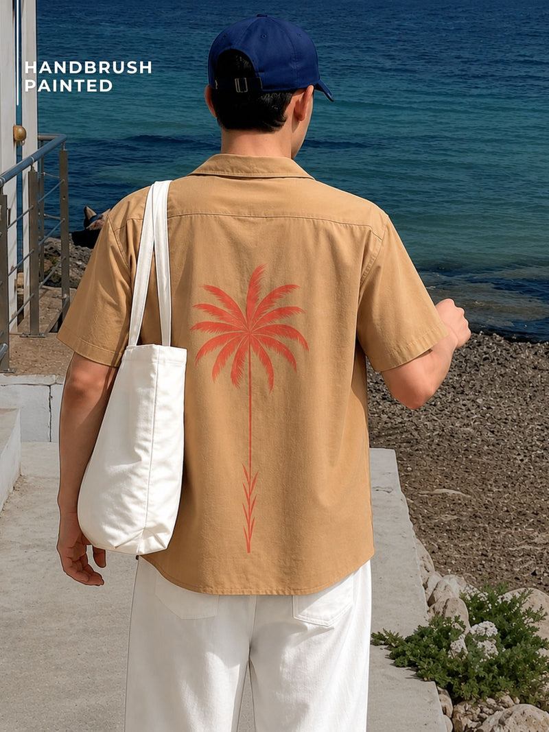 Handbrush Painted Palm Shirt