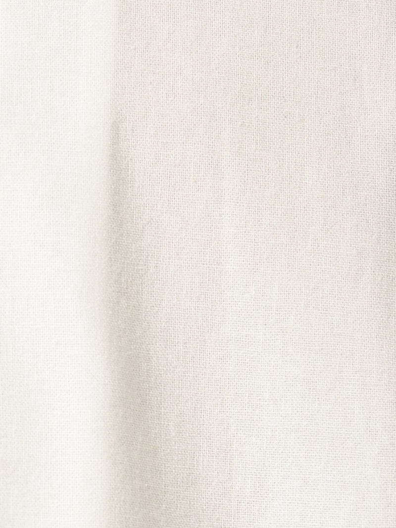 White: Colourblocked Drop-Shoulder Oversized Casual Shirt