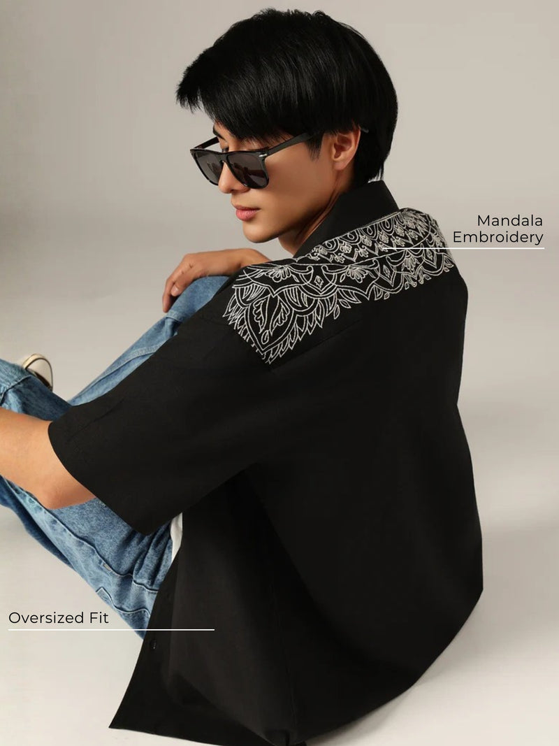 Relaxed Fit Embroidered Statement Shirt