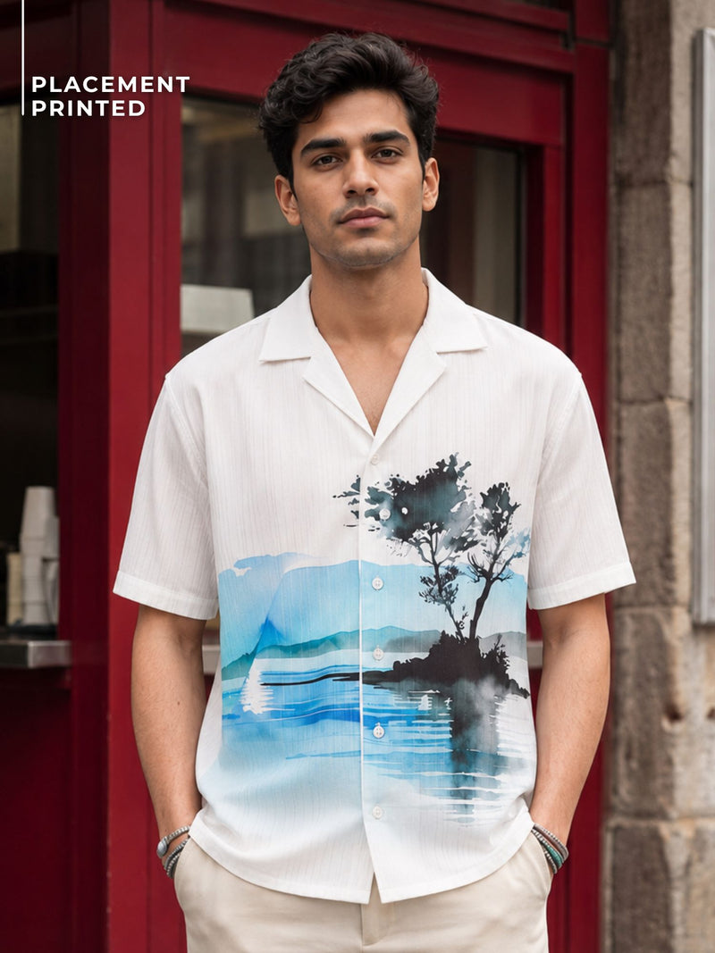 Placement Printed Casual Shirt