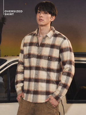 Checkered Oversized Casual Shirt