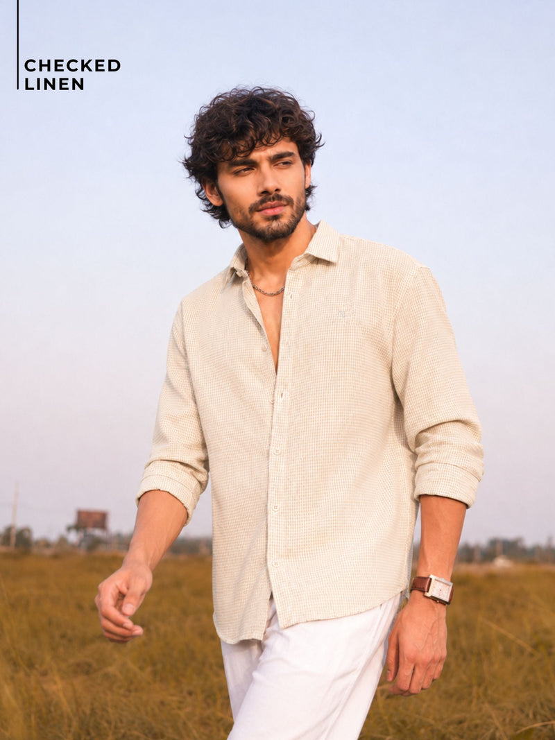 Checked Linen Shirt
