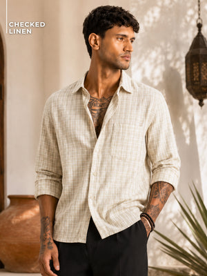 Checked Linen Shirt
