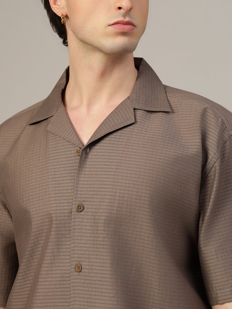 Ombre Printed Oversized Shirt