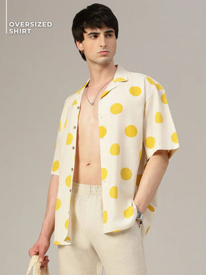 Polka Dot Oversized Shirt