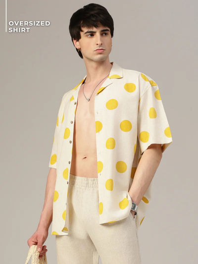 Polka Dot Oversized Shirt