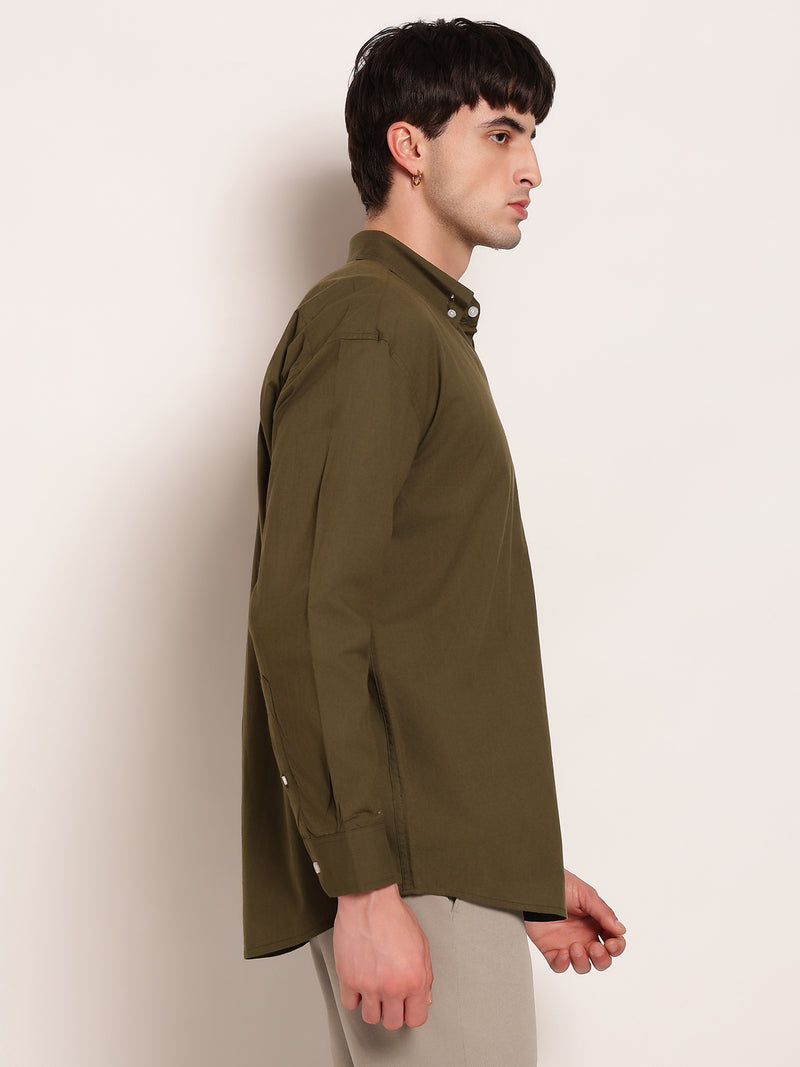 Solid Relaxed Casual Shirt
