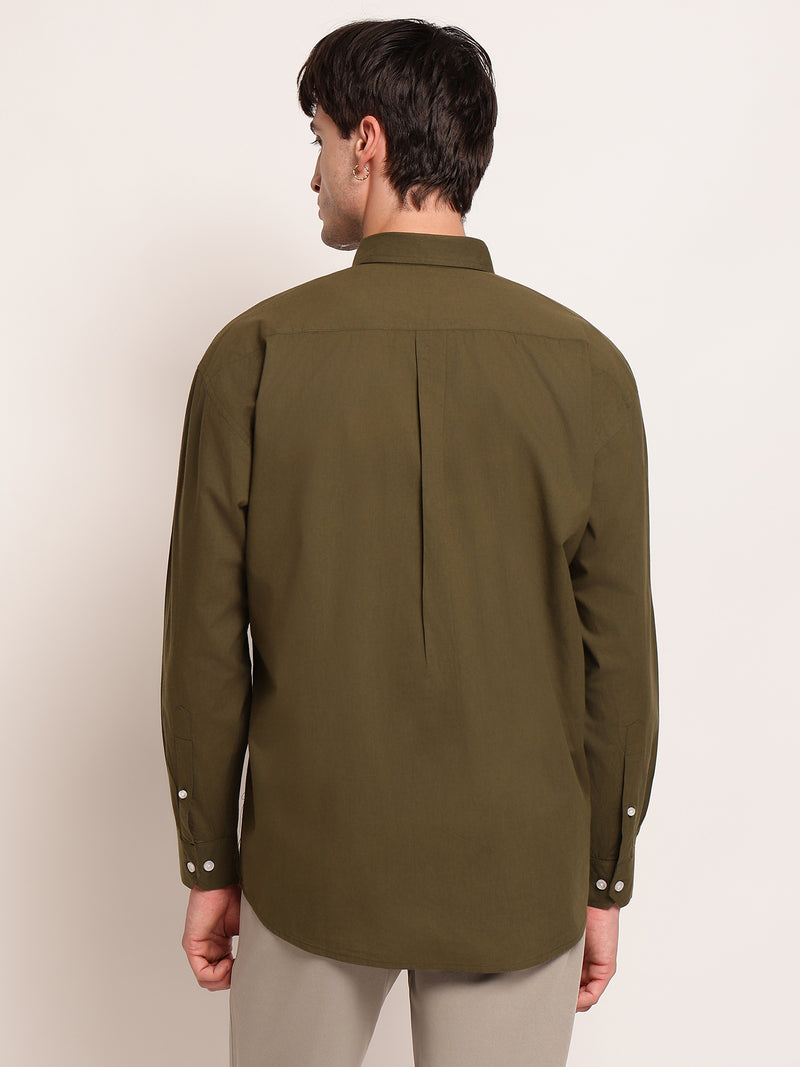Solid Relaxed Casual Shirt